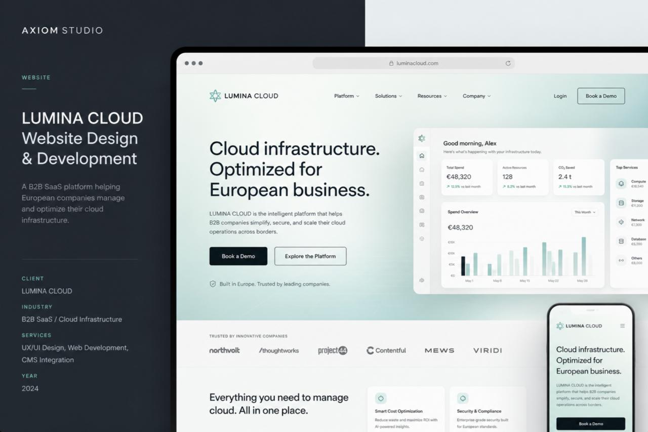 Превью проекта Lumina Cloud